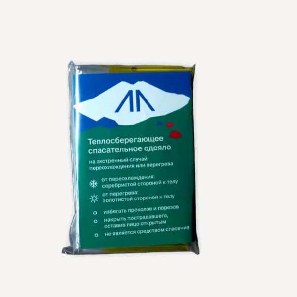 Термоодеяло GORAA Emergency Blanket (130х210 см, Gold / Silver)